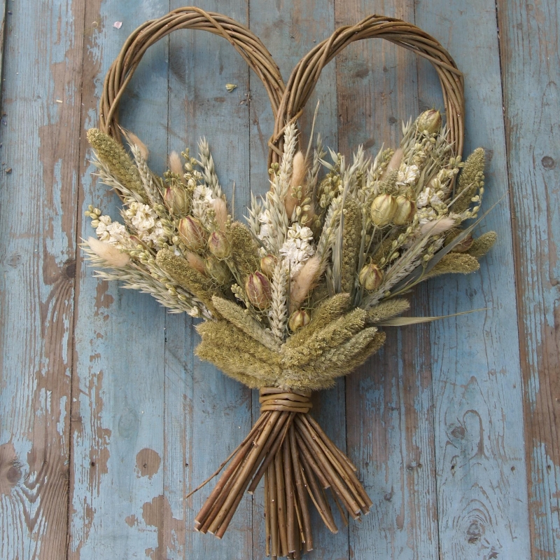 Rustic  Heart Wreath