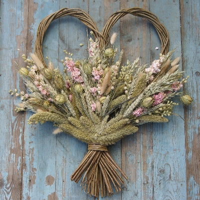 Rustic  Heart Wreath