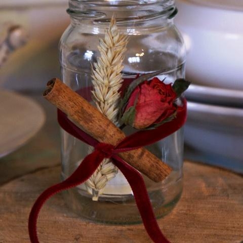 RUSTIC VELVET Candle Jam Jar