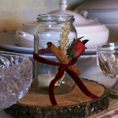 RUSTIC VELVET Candle Jam Jar