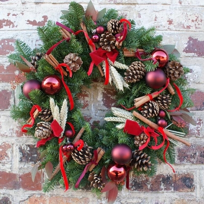 Luxury Nutcracker Fresh Christmas Wreath with FREE GIFT