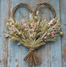 Rustic  Heart Wreath