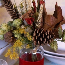 RUSTIC VELVET Dried Festive Jam Jar